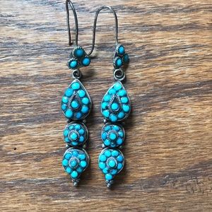 Turquoise & Silver Earrings